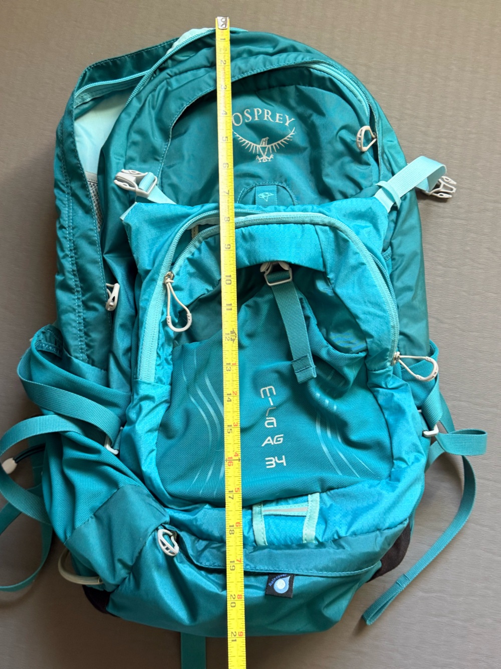 OSPREY Teal Blue Mira AG 34L Women’s Backpack - Picture 2 of 15